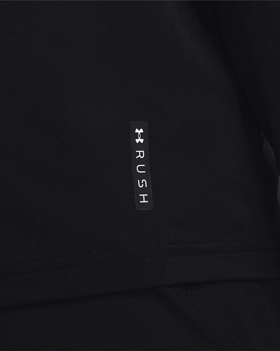 Men's UA RUSH™ HeatGear® Printed Full-Zip Hoodie, Black, pdpMainDesktop image number 3